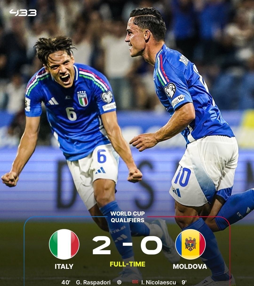 意大利连胜锁定欧洲国家杯小组第一名 意大利连胜锁定欧洲国家杯小组第一名